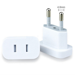 2024 Travel Plug Adapter US to Europe 110v to 220V Plug Converter US to EU Electrical Socket Adapter