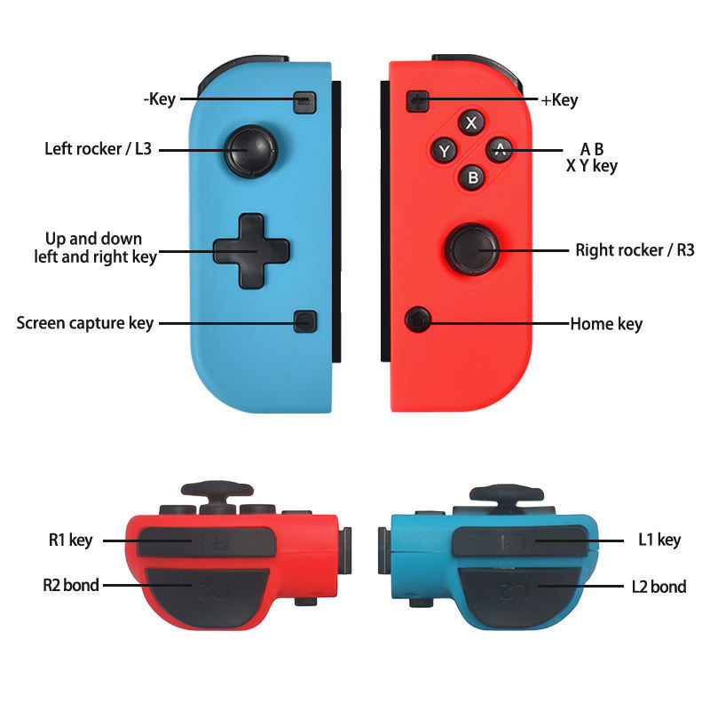 Left Right Handle Wireless Joysticks Game Controllers for Nintendo Switch Pro