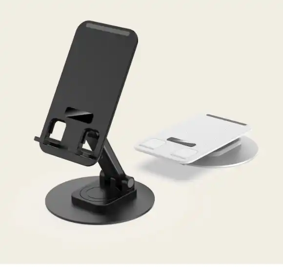 Clicking Sound Aluminum Alloy Phone Stand Suitable for All 4-10 inch Phone 360 metal desk mobile phone holder stand