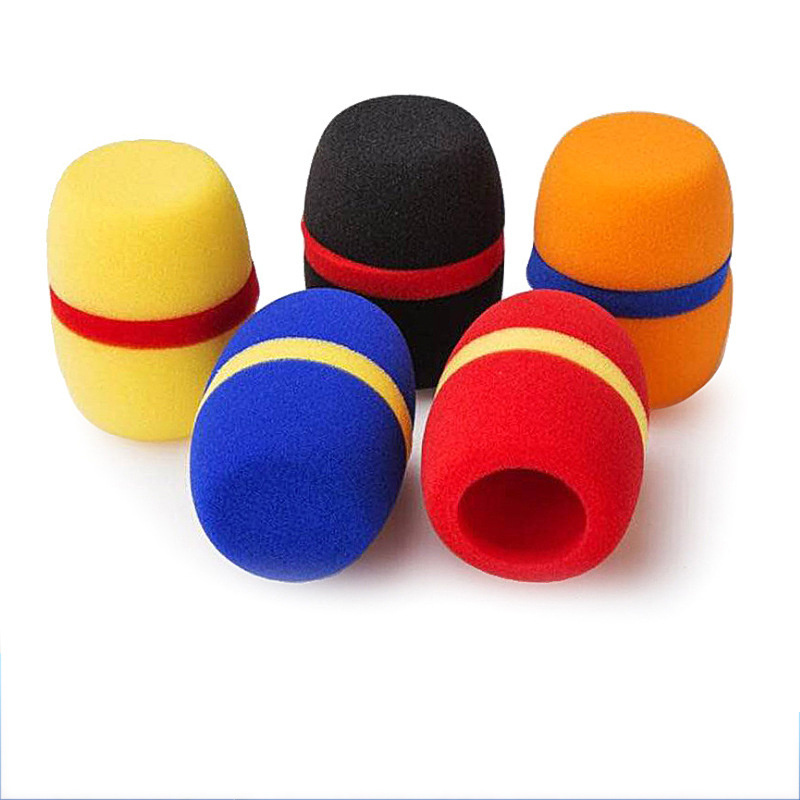 55*88mm BMG Microphone mesh head sponge cover foam windscreen foam cover mic windshield sponge print logo microphone