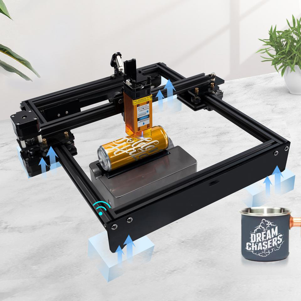 DAJA D3 Laser Engraving Machine 20W 230*280mm DIY for Wood Leather Printing Machine DIODE CNC Portable Laser Engraver Cutter