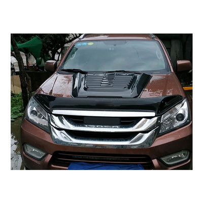 Car Hood Bonnet Cover ABS Black Bonnet Scoop For 2015 Hilux