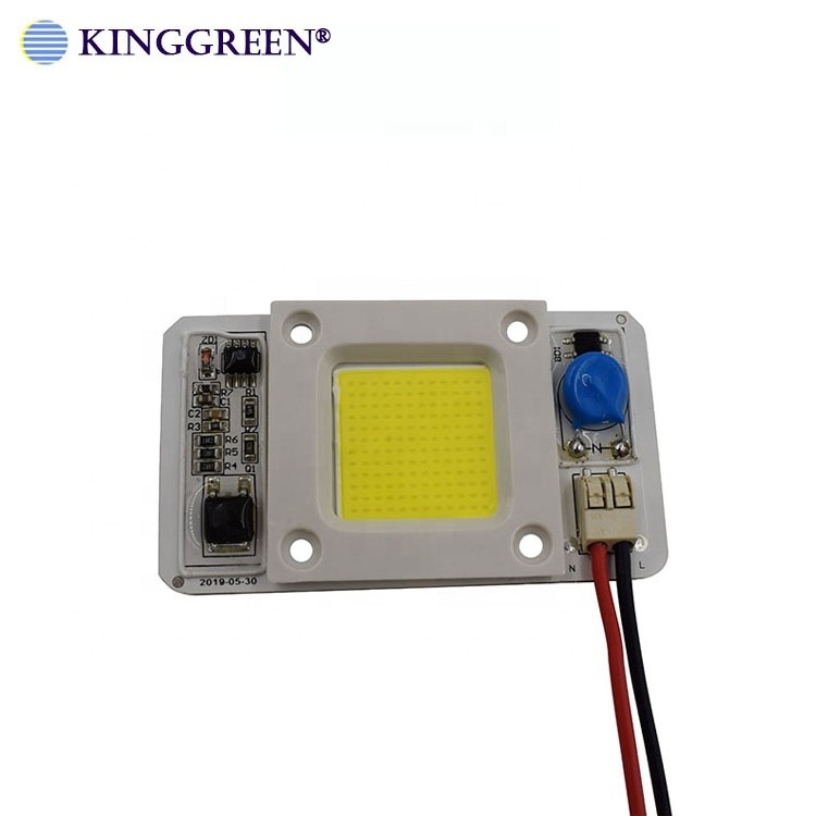 High quality driverless AC cob LED direct 110V / 220v free driver integrated 50W W ,R ,G ,B and full Spectrum COB LED