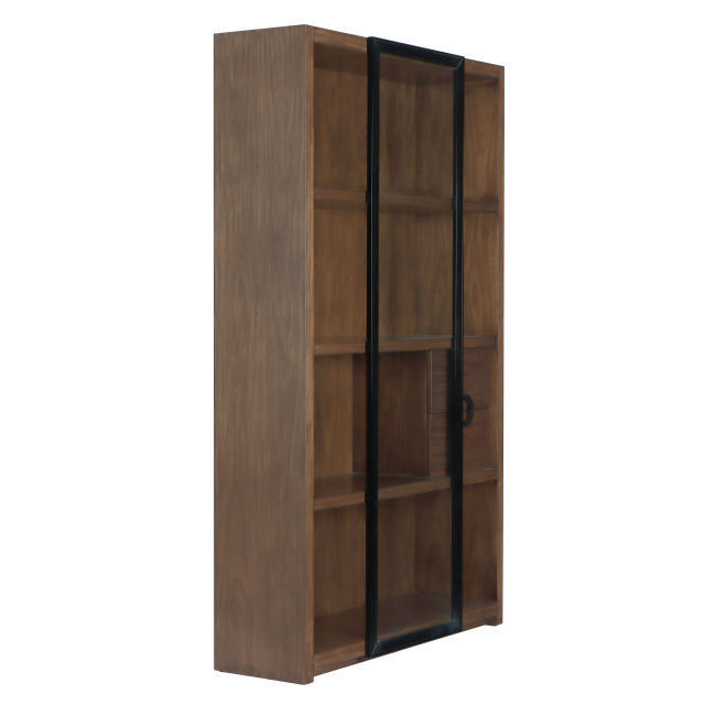 Factory Accept Oem Home Furniture Open Wooden Library Corner Book Shelf Bookcase