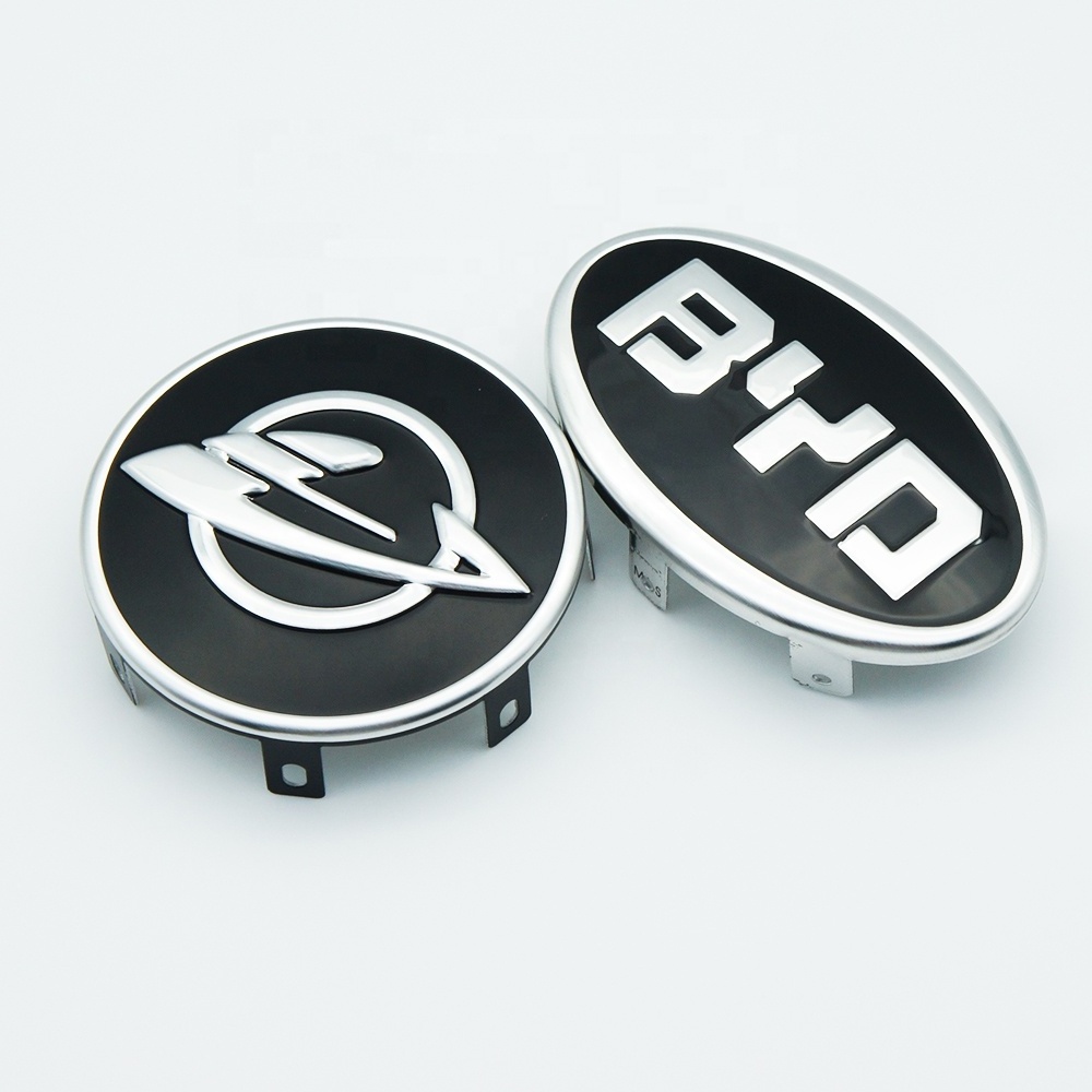 china suppliers custom car emblem manufacturer steering wheel brand logo for BYD make your private label car emblem