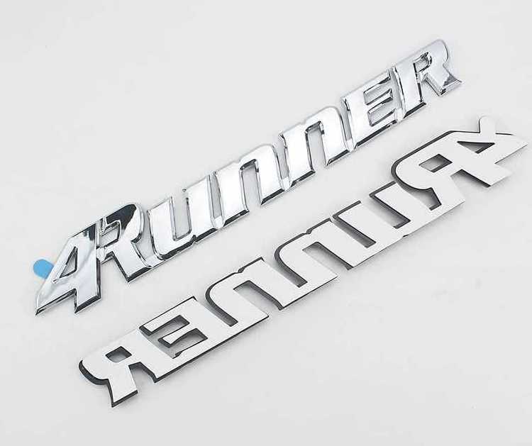 Promote three-dimensional car chrome logo badges for custom stickers