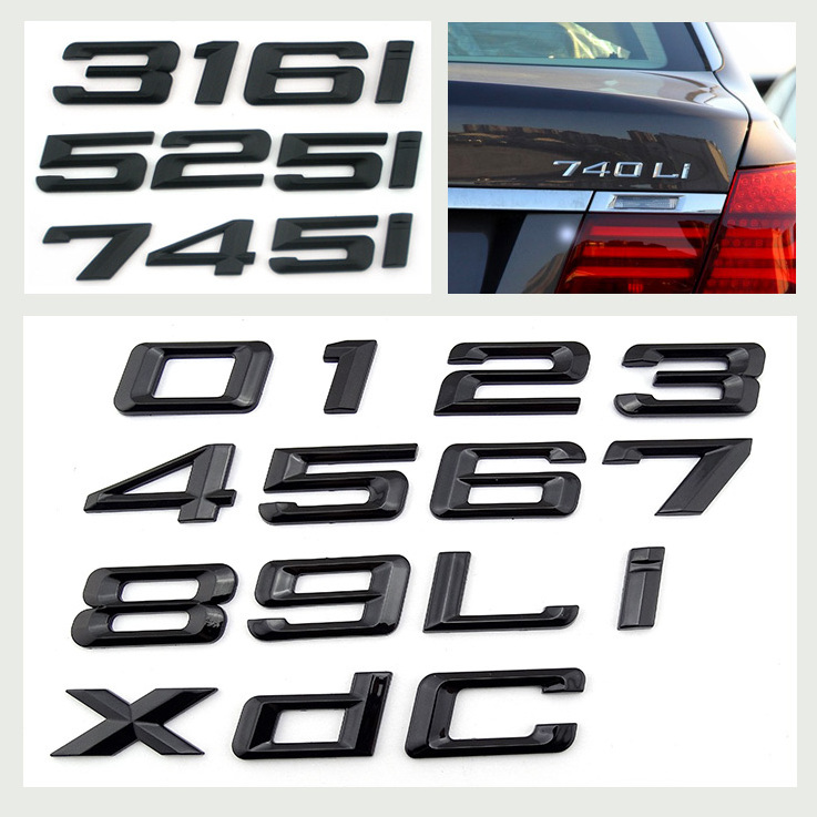 custom abs chromed plastic eco-friendly brand new car emblems and badge names sticker car 3d letter sticker