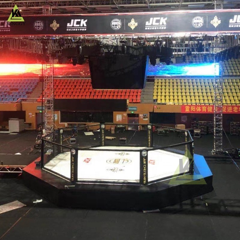 Professional Standard Event MMA Cage Ufc Elevated MMA Octagon Cage For Mixed Martial Arts Competition and Gym Training