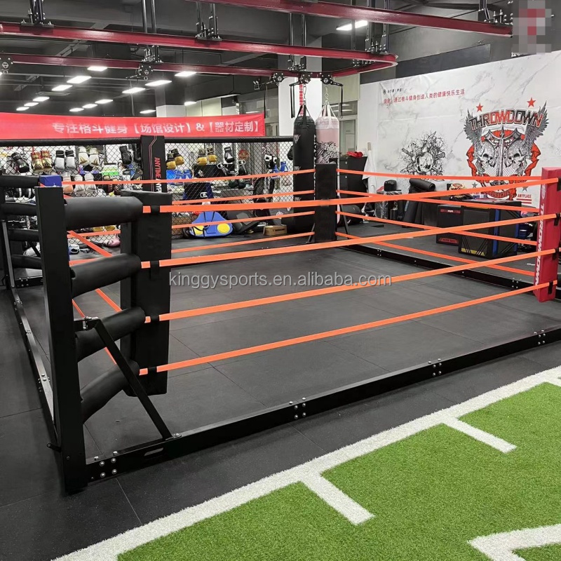 KINGGY Professional Collapsible Portable Boxing Ring Foldable Floor Boxing Ring