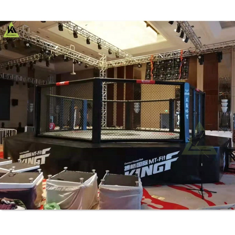 Professional Standard Event MMA Cage Ufc Elevated MMA Octagon Cage For Mixed Martial Arts Competition and Gym Training