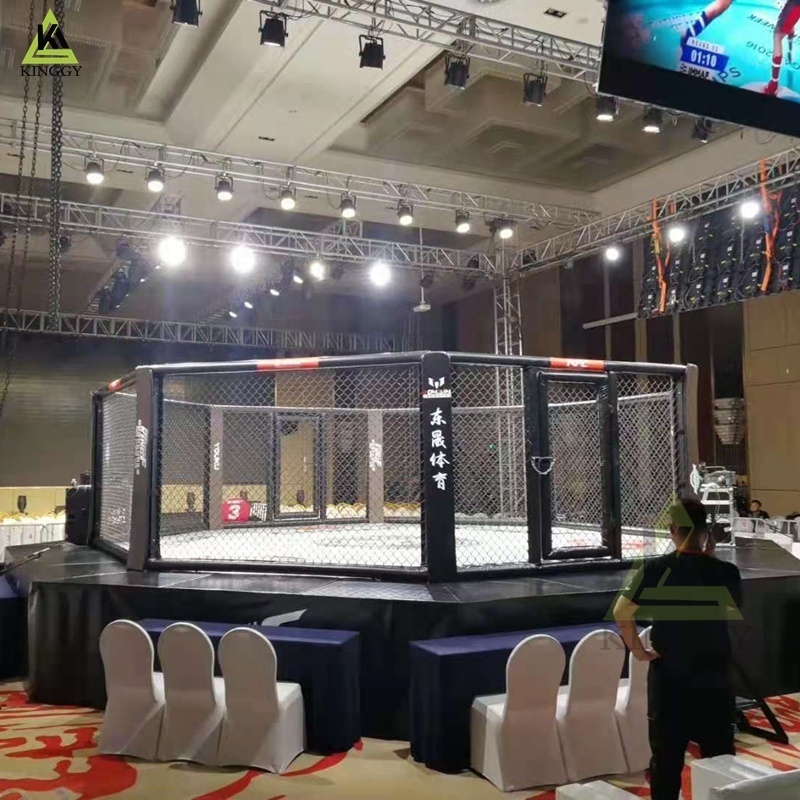 Professional Standard Event MMA Cage Ufc Elevated MMA Octagon Cage For Mixed Martial Arts Competition and Gym Training