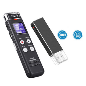 Custom Hot Sale 8GB Digital Sound Audio Recorder Mini Voice Recorder for Lectures Mac Compatible