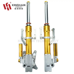 KINGHAM Motorcycle Front Shock Absorber Aluminum CNC adjustable for Honda VARIO Click 160 ABS Front Fork Suspension Parts