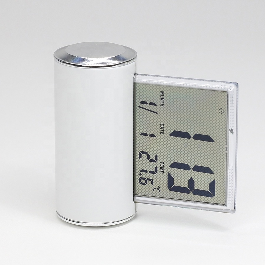 KH-CL126 Funny New Model Transparent LCD Digital Table Tumbler Alarm Clock with Temperature Calendar