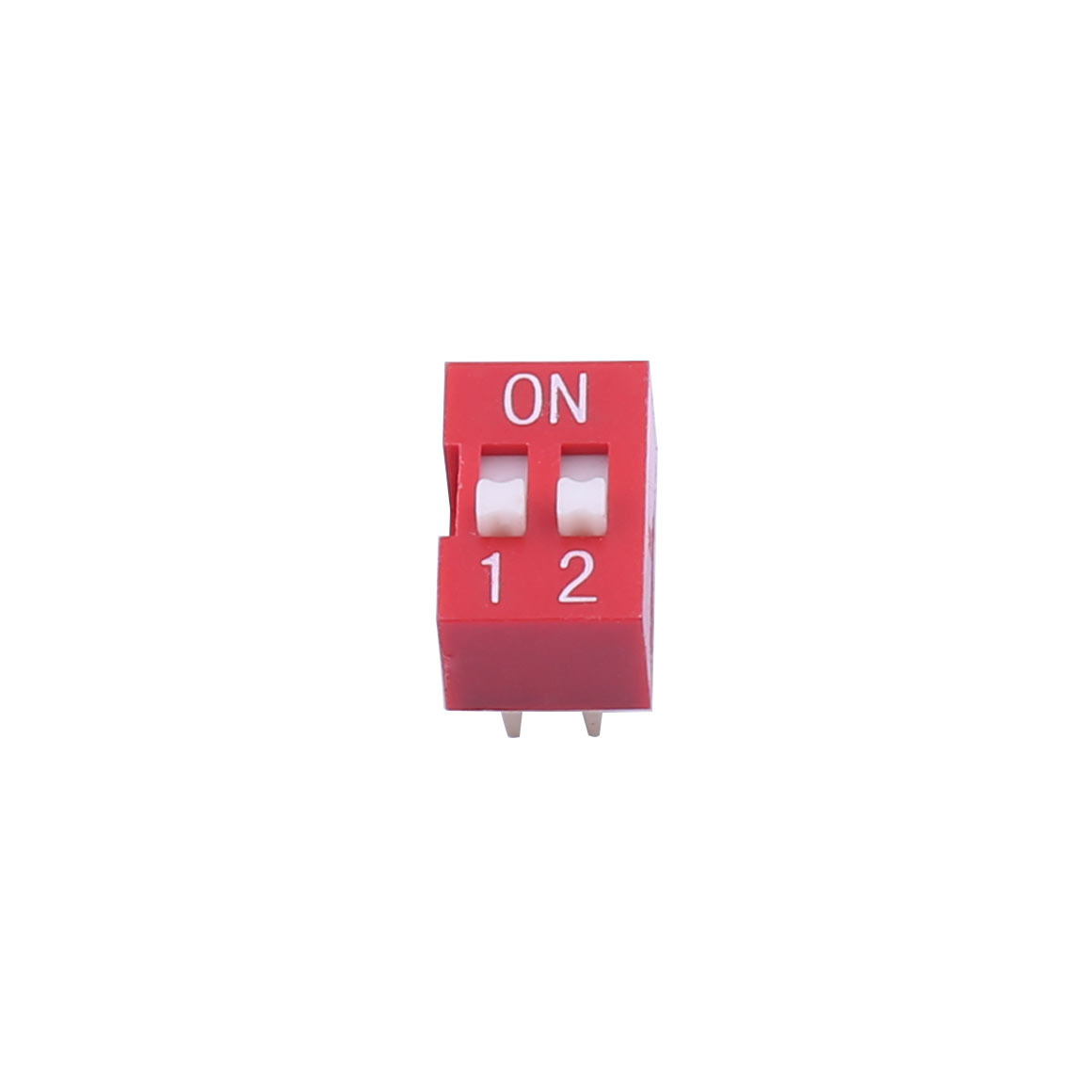 High quality Kinghelm KH-BM2.54-2P PC 4pin RED Dial Switch 2.54mm 2 digit 100mA 24V Mini dip switch Flat Dial