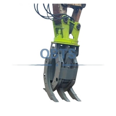 Excavator grapple bucket hydraulic wood grapple 360 log grab and stone excavator rotating grapple saw mechanical accessory