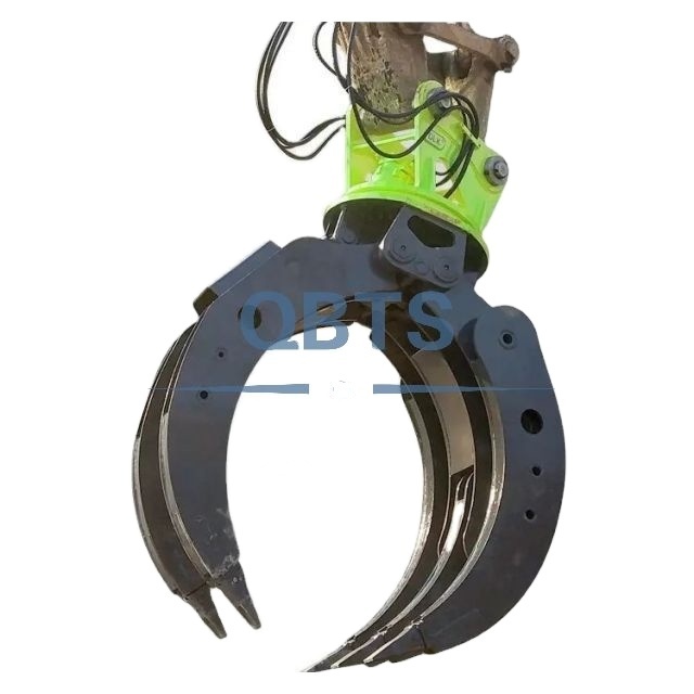 Excavator grapple bucket hydraulic wood grapple 360 log grab and stone excavator rotating grapple saw mechanical accessory