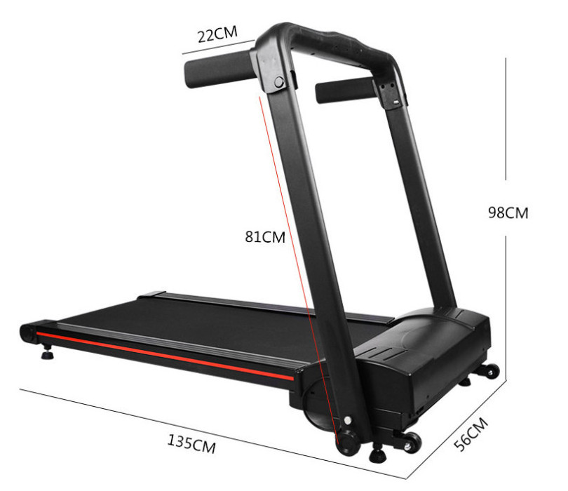 Mini treadmill Foldable Home gym fitness machine silent electronic treadmill with  stand