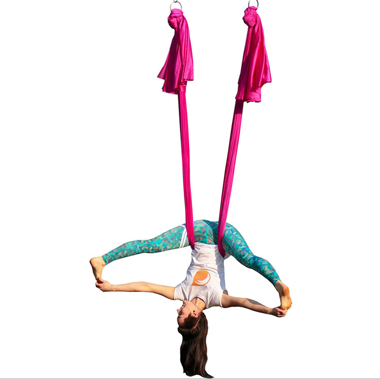 Professional High Quality Stretch Air Flying Yoga Hammock Silk For Aerial Yoga Hammock Anti Gravity Yoga Swing