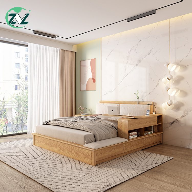 New And Original Integrate Circuit wooden bed frame modern muti-function bed