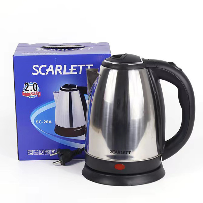 Scarlett 2L SC-20A Stainless Steel Coffee Kettle Tea Pots Hot Water Kettle Heat Electric Kettle