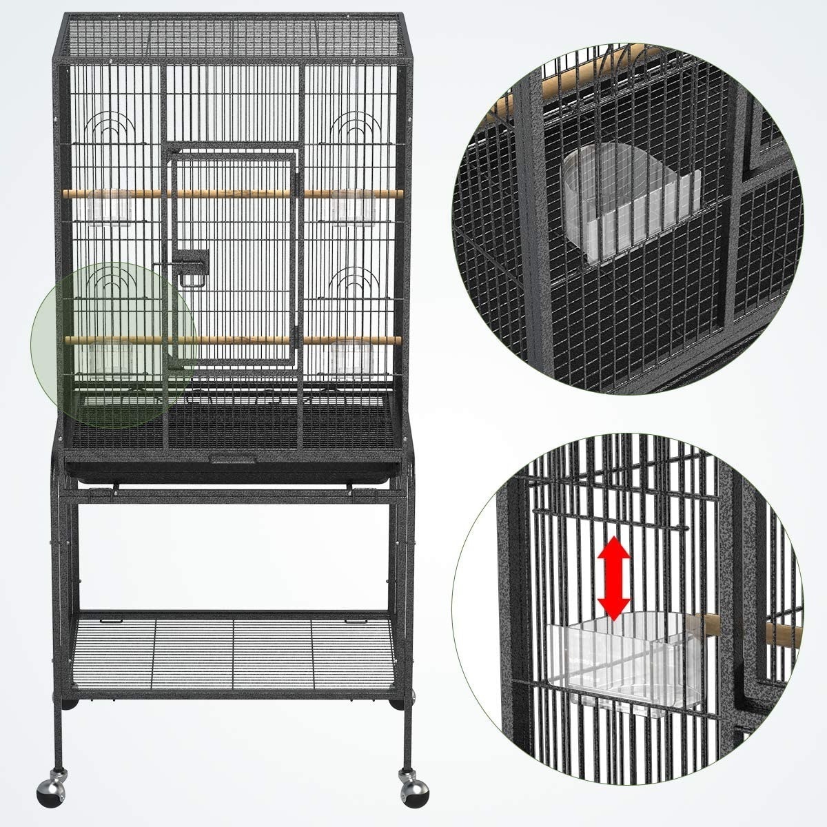 Best Quality Spot Large Parrot Bird Cage Custom Metal Encryption Wire Removable Budgie Pigeon Breeding Cages Loft