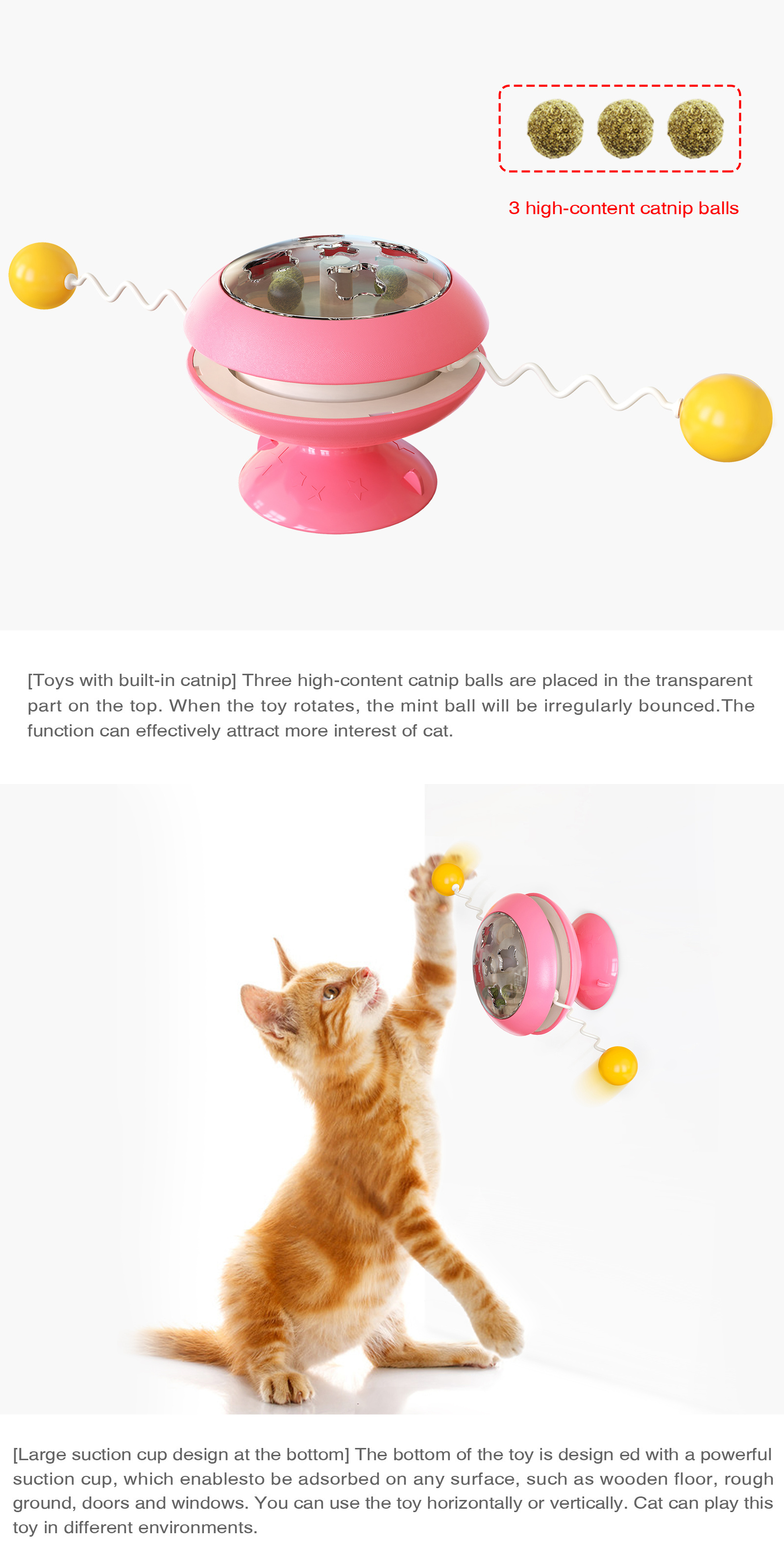 Manufacturers pet toys wholesale electronic eco friendly kids bulk cat toys automated moving gyroball cat toys