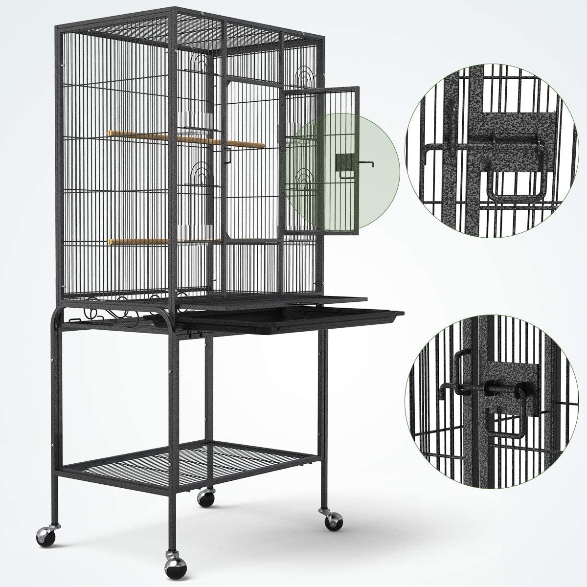 Best Quality Spot Large Parrot Bird Cage Custom Metal Encryption Wire Removable Budgie Pigeon Breeding Cages Loft