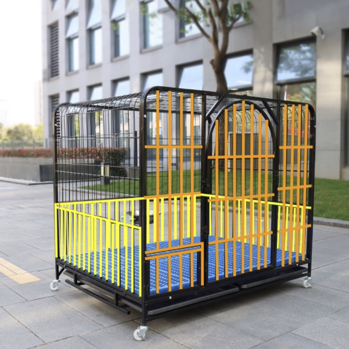 Factory directly stainless steel buy big dog house cage foldable metal large kennels dog cage for sale