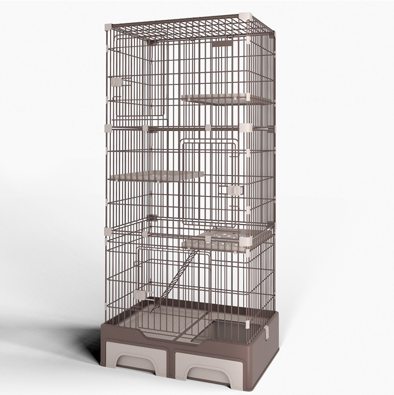 Pet online shop three layers of the cat cage catio tent sales collapsable veterinary carriers cage home pet cage