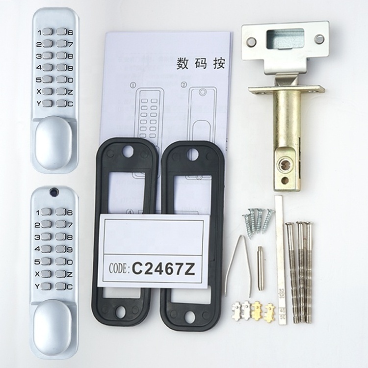 Wholesale price application outdoor wrought iron gate courtyard fence door digital mechanical button password door lock