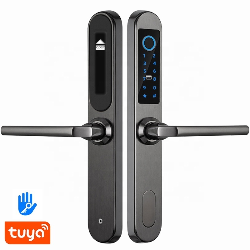 Security Locks Keys Smart Locks TTLock Tuya APP Unlock European Fingerprint Electronic RF Card Password Key Door Locks 40mm