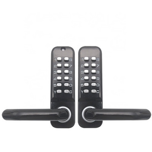 high quality Useless key Double-sided password wrought iron gate door mechanical code button  door lock