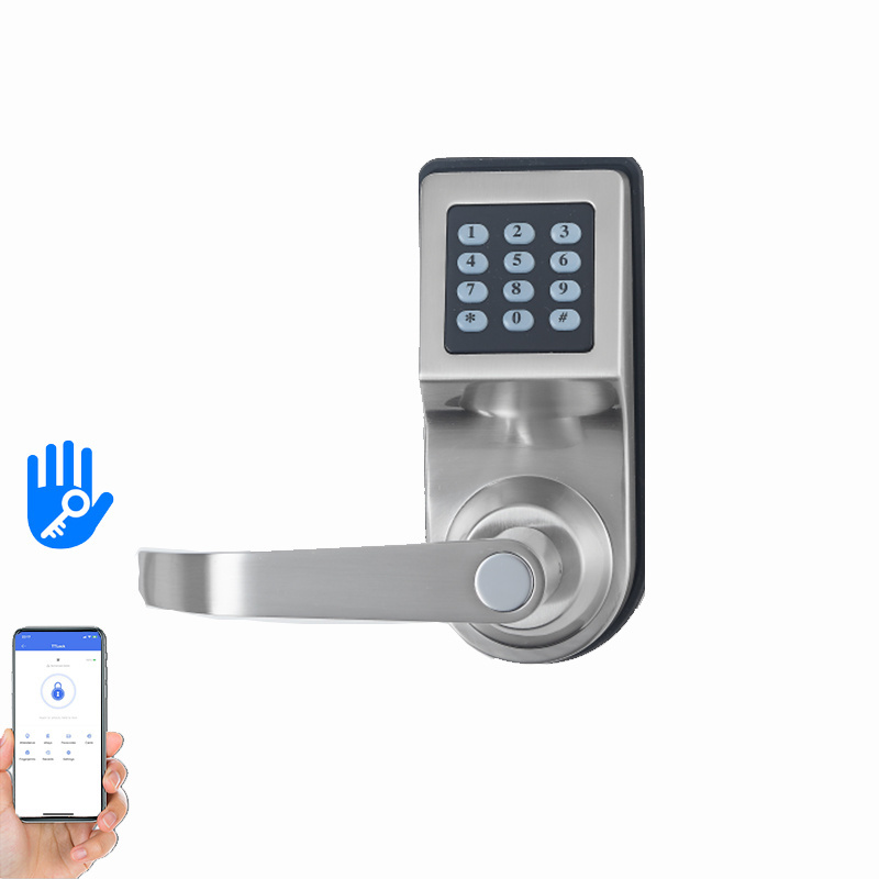 Wholesale Price High Quality Mobile TTLOCK Application Durable Granular Digital Button Swipe Card Password Door Lock