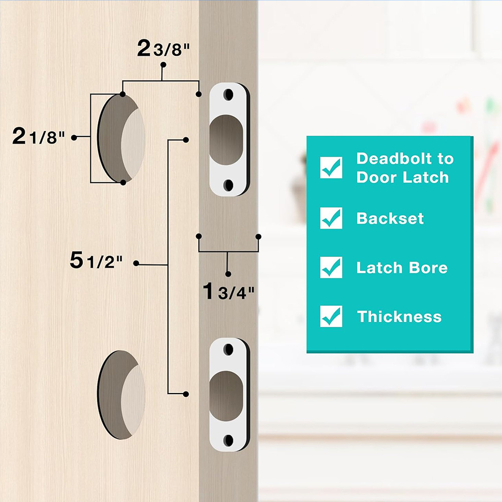 Stainless steel plate for reinforcing and repairing ball locks on wooden doors