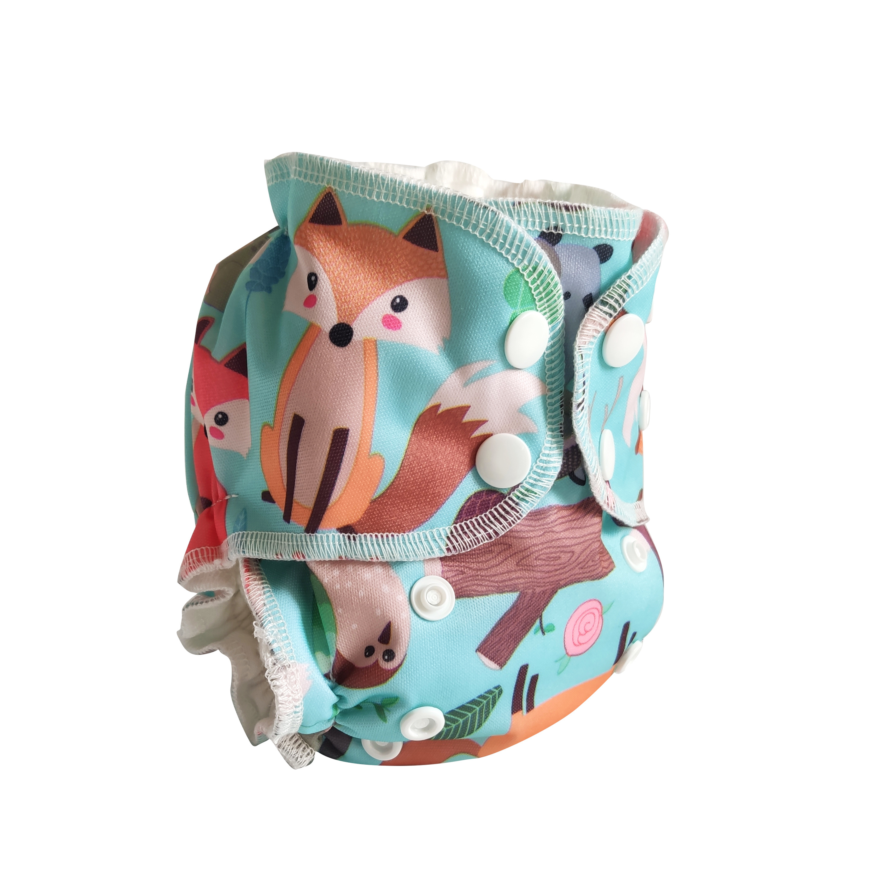 New Design Ecological washable pocket  baby reusable diapers bamboo charcoal cloth diaper manufacturer prefold cloth diaper