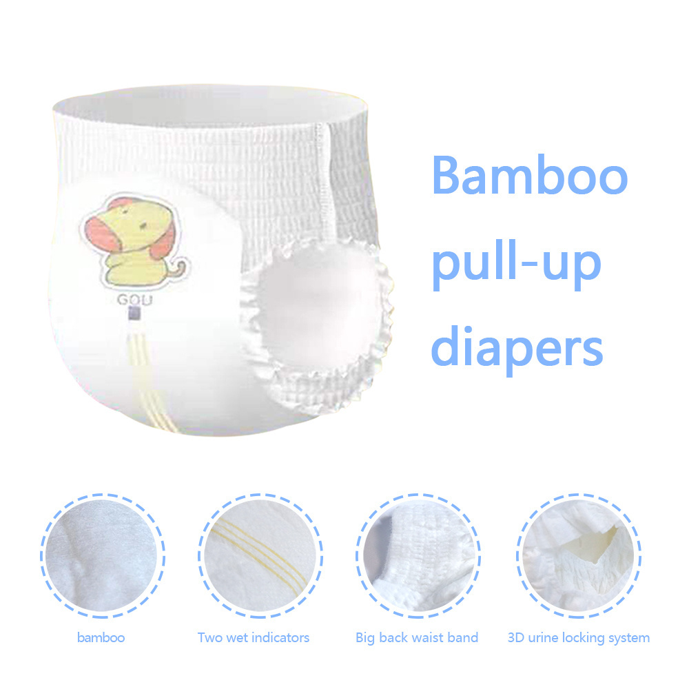 new design Customized disposable OEM baby pull up diapers absorption and dry surface a grade baby diapers