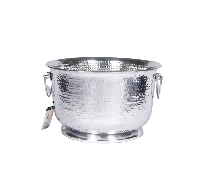 KIN GInternationl   Ice Bucket Double Wall Insulated Made Champagne &Wine Bucket Keeps Ice  Stainless Steel Ice Bucket with Lid