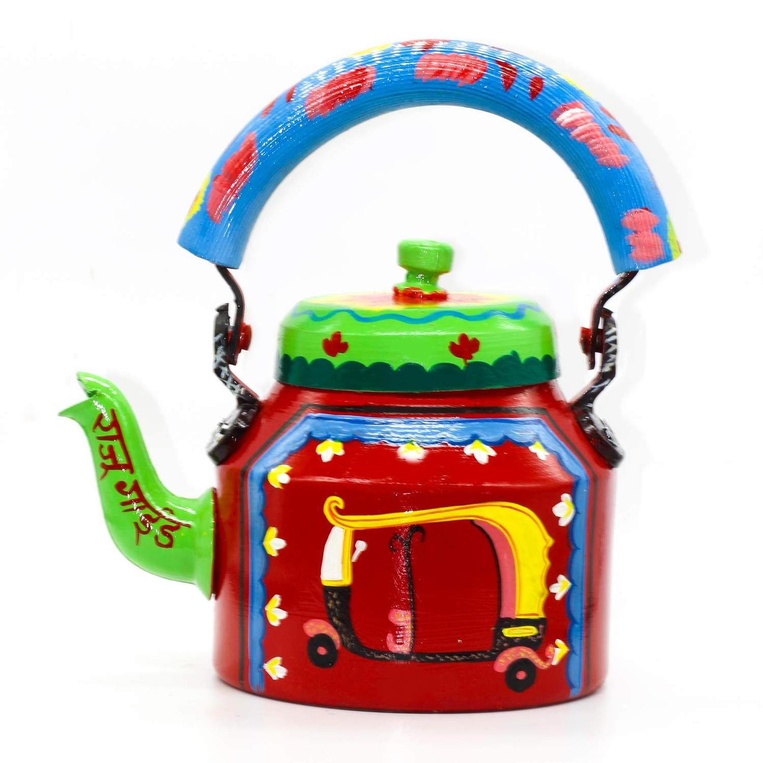 king intewrnational New Diamond Design Tea Kettle Coated with Enameled cast iron teapot with infuser 900ml