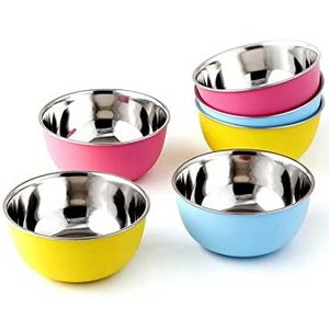 Hot Sale Stainless Steel Non-Slip Mixing Bowls with Lids  Steel  mixing  best  steel  bowls  latest  design king international