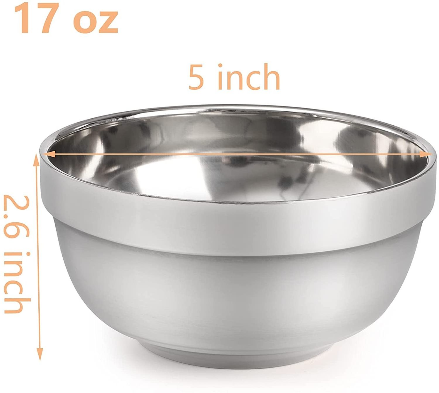 king international hot selling plastic outer stainless steel insulated fruit colored  latest  design  steel  multi  size  bowls