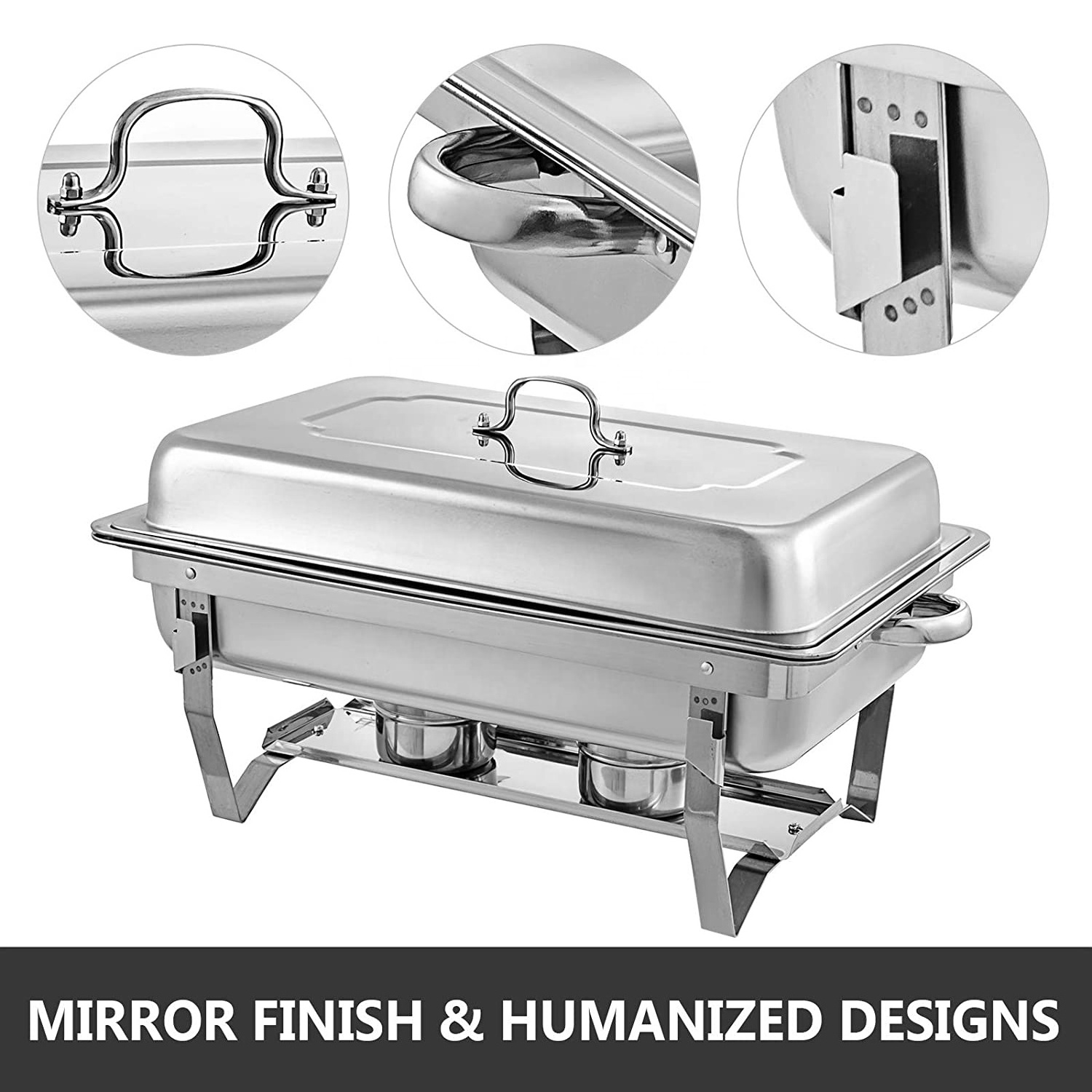 king international rectangle wedding catering stainless steel chaffing dishes buffet food warmer  chafing  dishes latest design