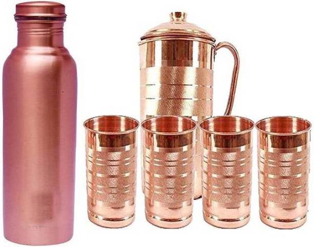 king international pure  Copper water jug  best health benefit Copper coffee jug with stainless steel  jug inner or outer