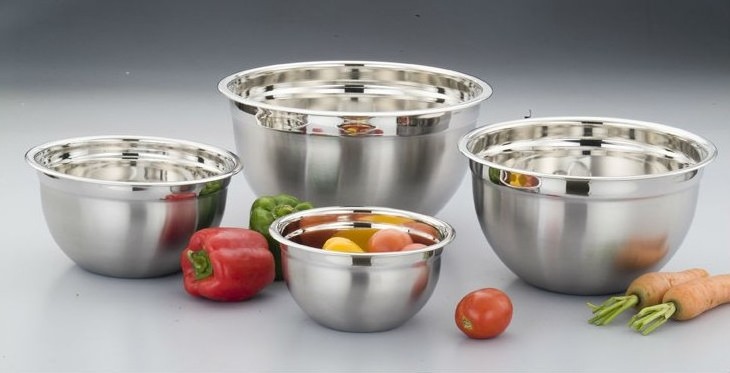 New modle high quality induction bowl  3 Steel bowl stainless steel bowl with lid