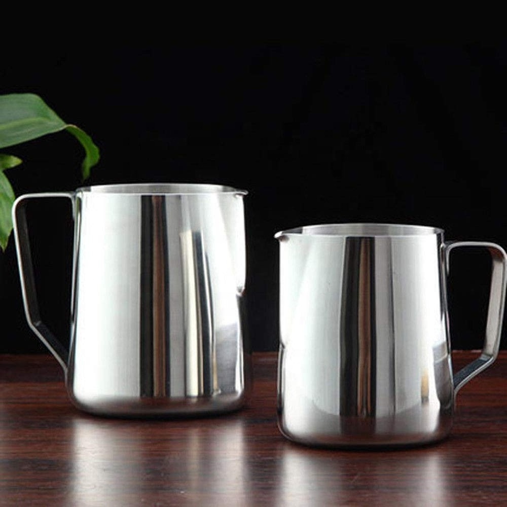 Coffee Milk Frothing Pitcher Jug with Measuring Wholesale Stainless Steel 304 Coffee & Tea Sets any Capacity any Size Metal