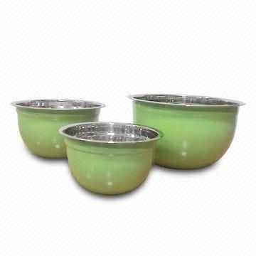 king powder coated German Bowls , salad bowls , kitchenware bowls  Steel bowl stainless steel bowl with lid mixing