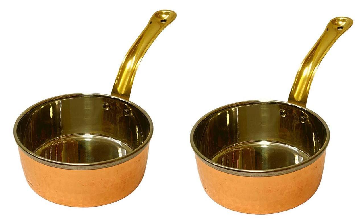 Restaurant Small Copper with Stainless Steel Fry Pan For Kitchen Use Nonstick Sauce pan sauce pan king international