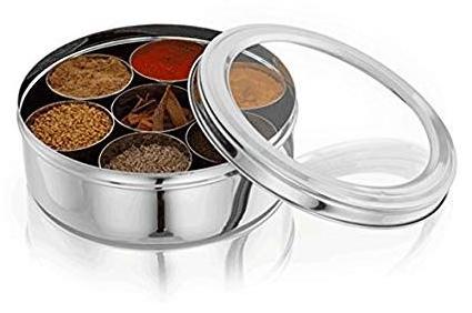 Hot Sale Good Quality Stainless Steel Magnetic Spice box,Indian Spice Box