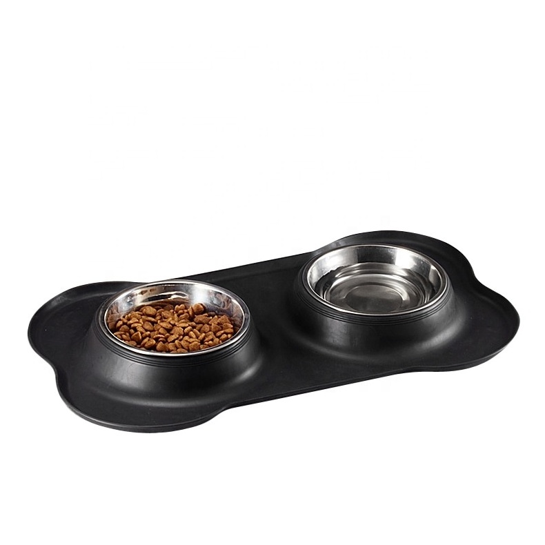 pet bowls Stainless Steel Water and Food Feeding Bowl for Adult Dogs, Puppies, cats Stainless Steel Water and Food Feeding Bowl