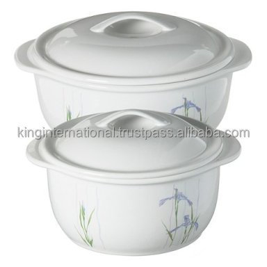 king International copper bottom stainless steel  unique design  casserole  and serving bowl with stylish lid sets for parties